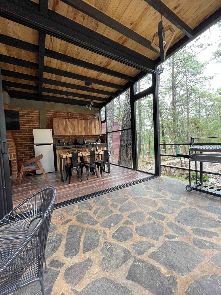 Hermosa Cabaña Inmersa en el Bosque de Tapalpa